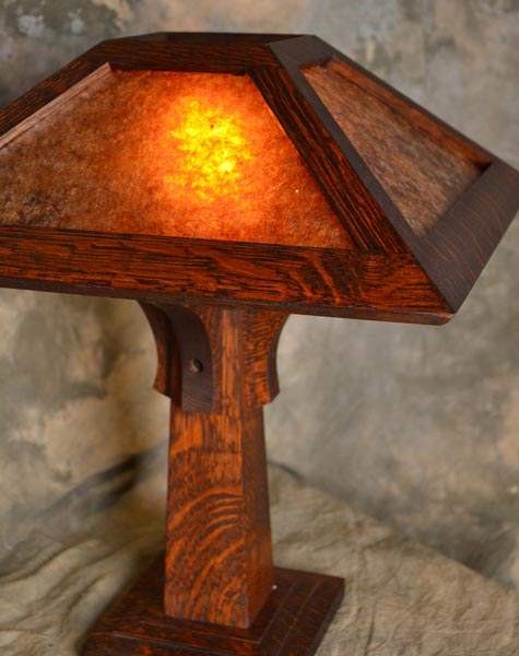 Mission Craftsman Table Lamp Little Brown - Rustic Artistry