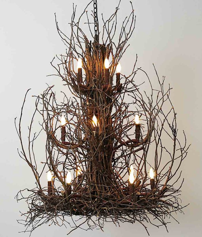 Three tier Twig Chandelier | Rustic Chic Furniture and Decor from RusticArtistry.com