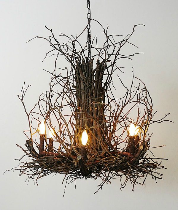 Appalachian branchelier twig chandelier 36"