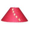 Handmade paper lamp shades with natural buttons and leather lacing from Rustic Artistry