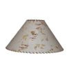 Handmade paper lamp shades with natural buttons and leather lacing from Rustic Artistry