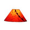 Handmade paper lamp shades with natural buttons and leather lacing from Rustic Artistry