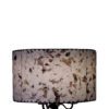 Handmade paper lamp shades with natural buttons and leather lacing from Rustic Artistry