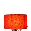 Handmade paper lamp shades with natural buttons and leather lacing from Rustic Artistry