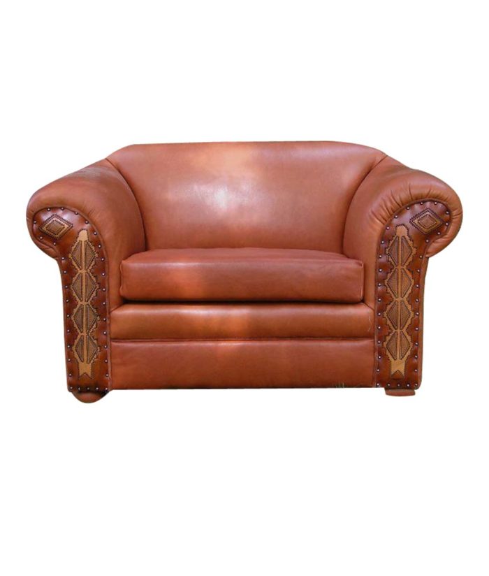 Creekside Tooled Leather Chair and a Half