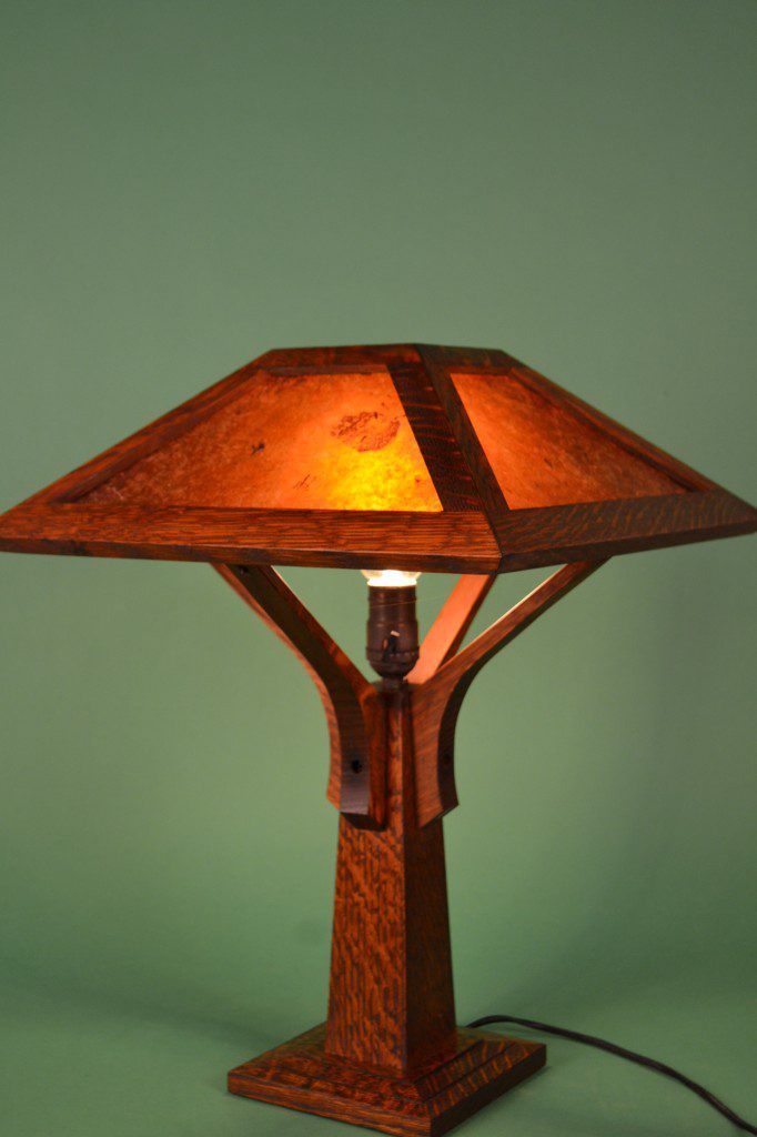 Mission Craftsman Table Lamp | Little Brown - Rustic Artistry