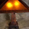 Mission craftsman arts and crafts mica lamp
