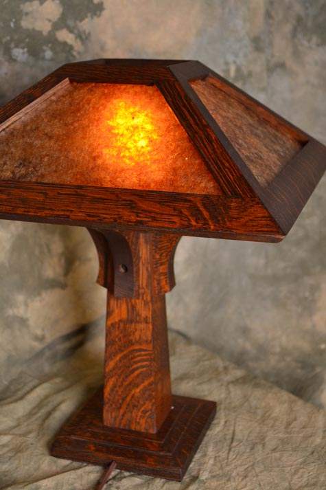 craftsman mission arts and crafts lamp
