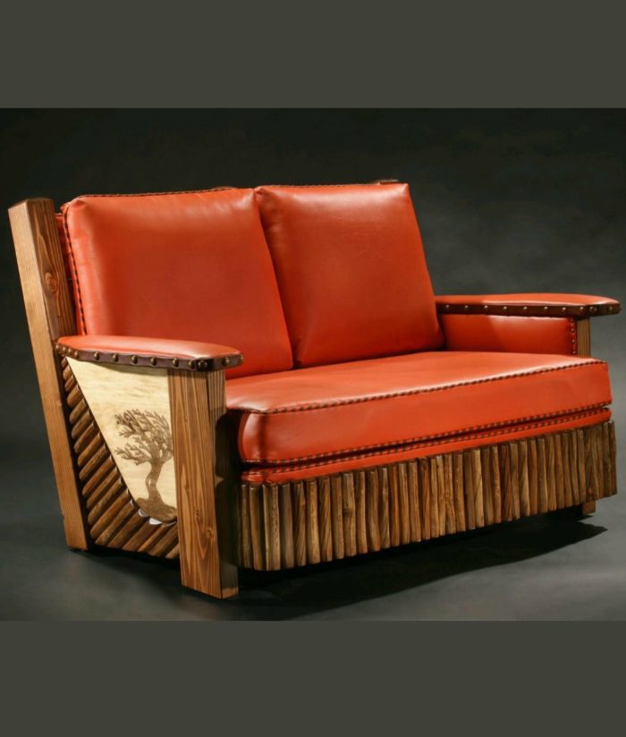 The Cody Molesworth Loveseat - can be made in any color leather | Western Home Decor from RusticArtistry.com