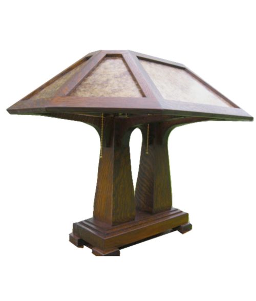 Mission Craftsman Double Pedestal Lamp | Rustic Chic Furniture and Decor from RusticArtistry.com