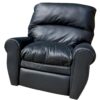 black leather recliner