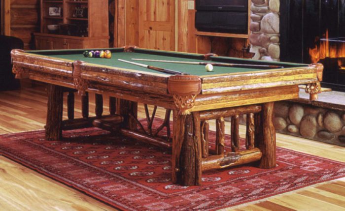 Rustic Pool Tables from RusticArtistry.com