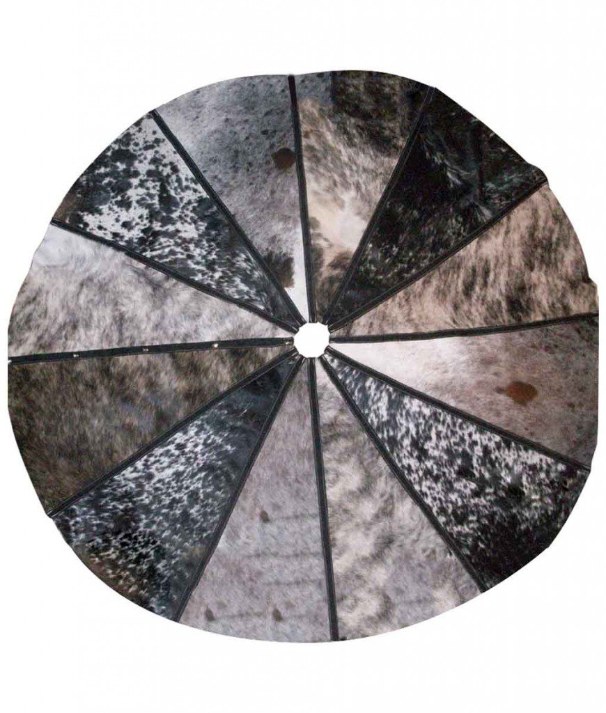 Cowhide Christmas Tree Skirt 