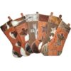 Cowhide Christmas Stockings