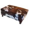 cowhide ottoman table