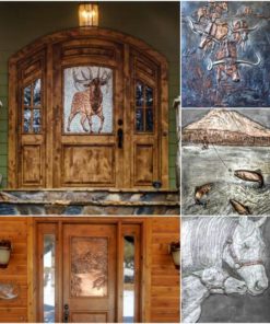 Sculpted Decorative Metal Panels For Doors Cabinets Wall Art