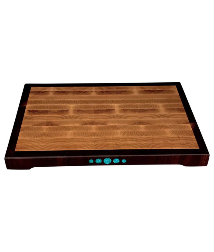 medium 15"x10" hickory wood end grain cutting board
