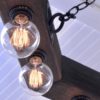 octagon chandelier bulb detail
