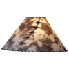 Ivory and Brown Lamp Shade