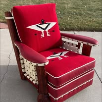 Molesworth Club Chair | Basketweave Leather Sides - Image 6