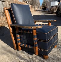 Molesworth Club Chair | Basketweave Leather Sides - Image 4
