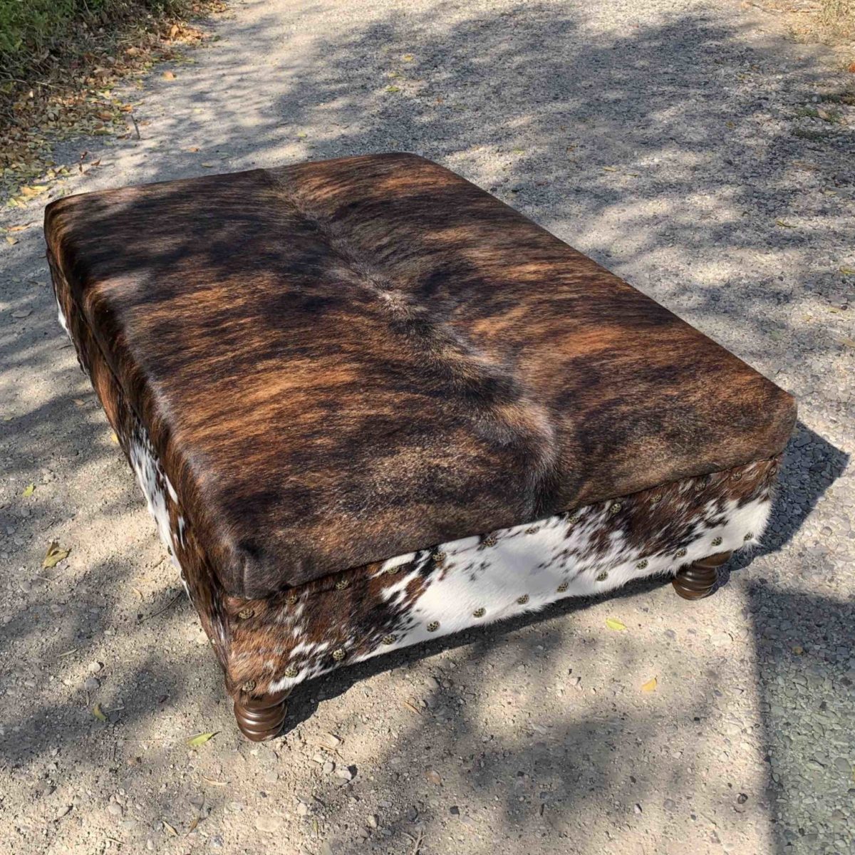Cowhide Ottomans Made to Order in Any Size You Need