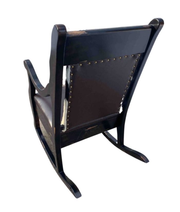 cowhide rocking chair