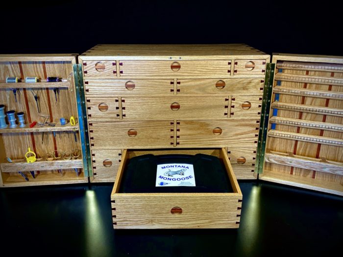 fly tying cabin drawer for vice