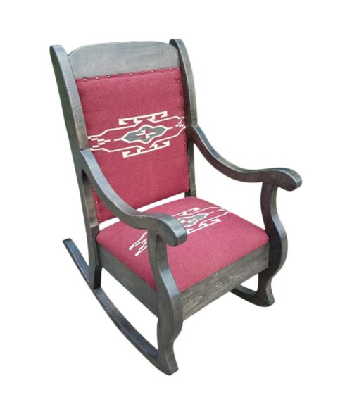 Rocker with chimayo seat