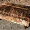 brown brindle cowhide ottoman coffee table