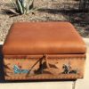 Leather Storage Ottoman with No-Tip Lift Top - Image 3