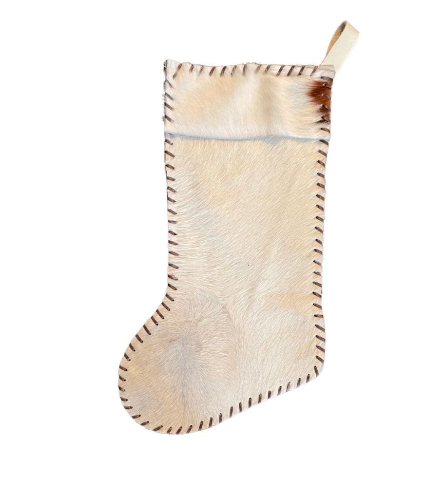 Cowhide Christmas Stockings Rustic Artistry