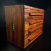 spice cabinet side turquoise inlay