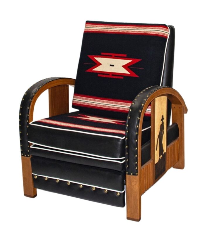Modern Molesworth Recliner with Cowboy and Cowgirl side panels