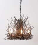 Mini Appalachian 24" x 20" twig chandelier