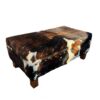 Cowhide Storage Ottoman Coffee Table - Image 2