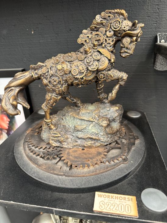 sculpture_ workhorse_ 7 inch bronze