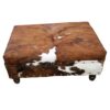 Cowhide Ottoman Coffee Table 60 x 60