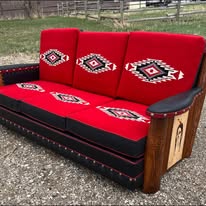 Molesworth Sofa with Reversible Chimayo and Leather Cushions - Image 14