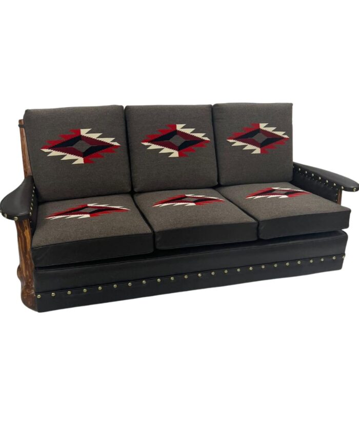 charcola gray, red, white Chimayo Molesworth sofa
