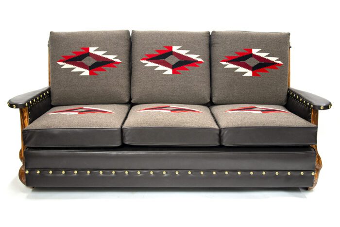 Gray and red Molesworth couch