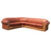 Leather sectional with turquoise inlay mesquite