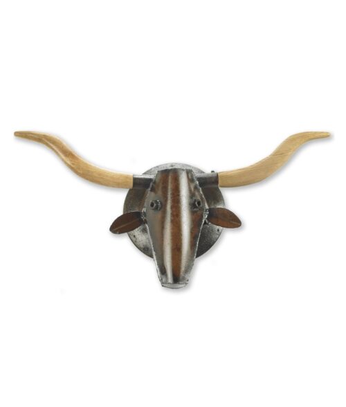 longhorn metal wall sculpture