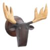 Moose head metal wall sculpture