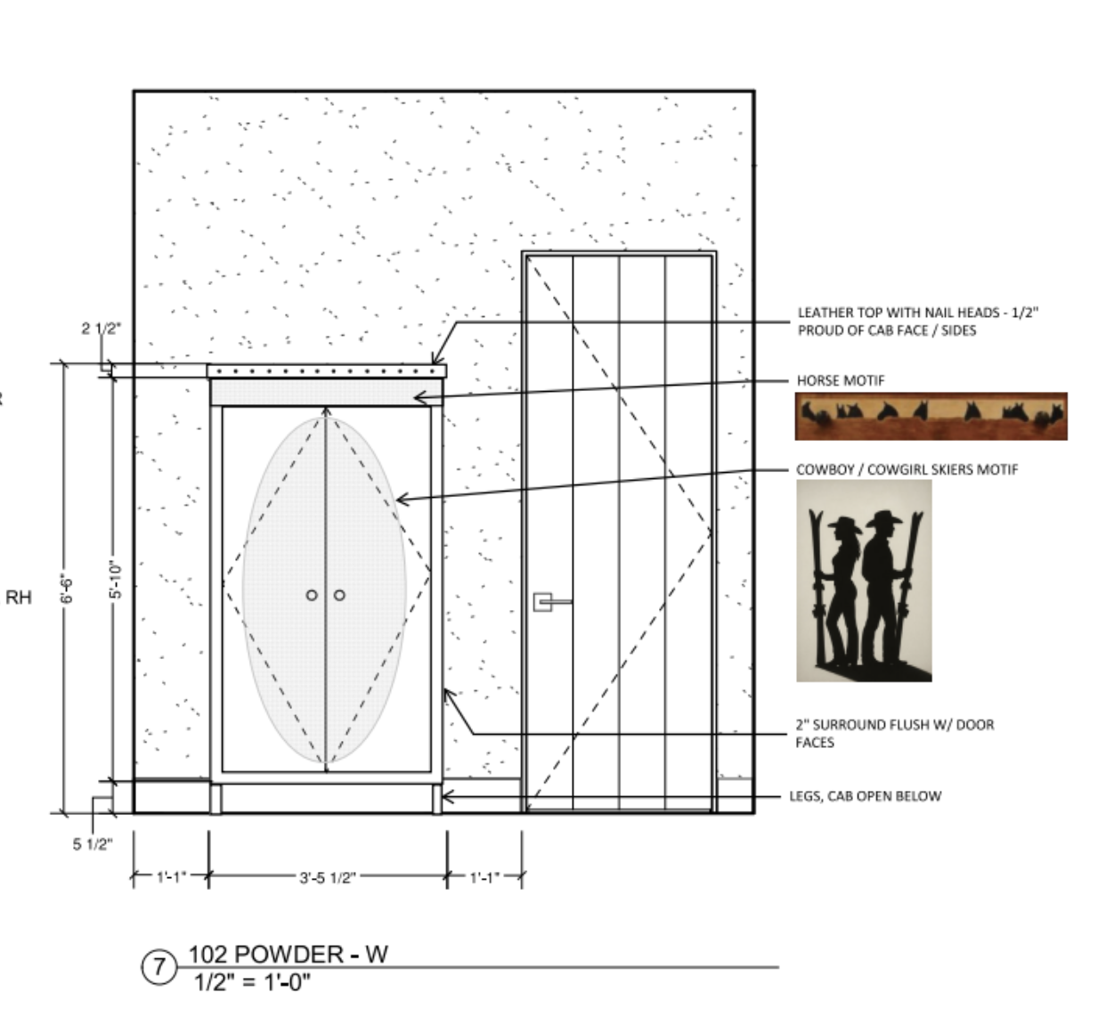 Molesworth Powder Room Cabinet for Abby Hetherington Interiors