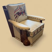 Molesworth Club Chair with Painting - Image 3