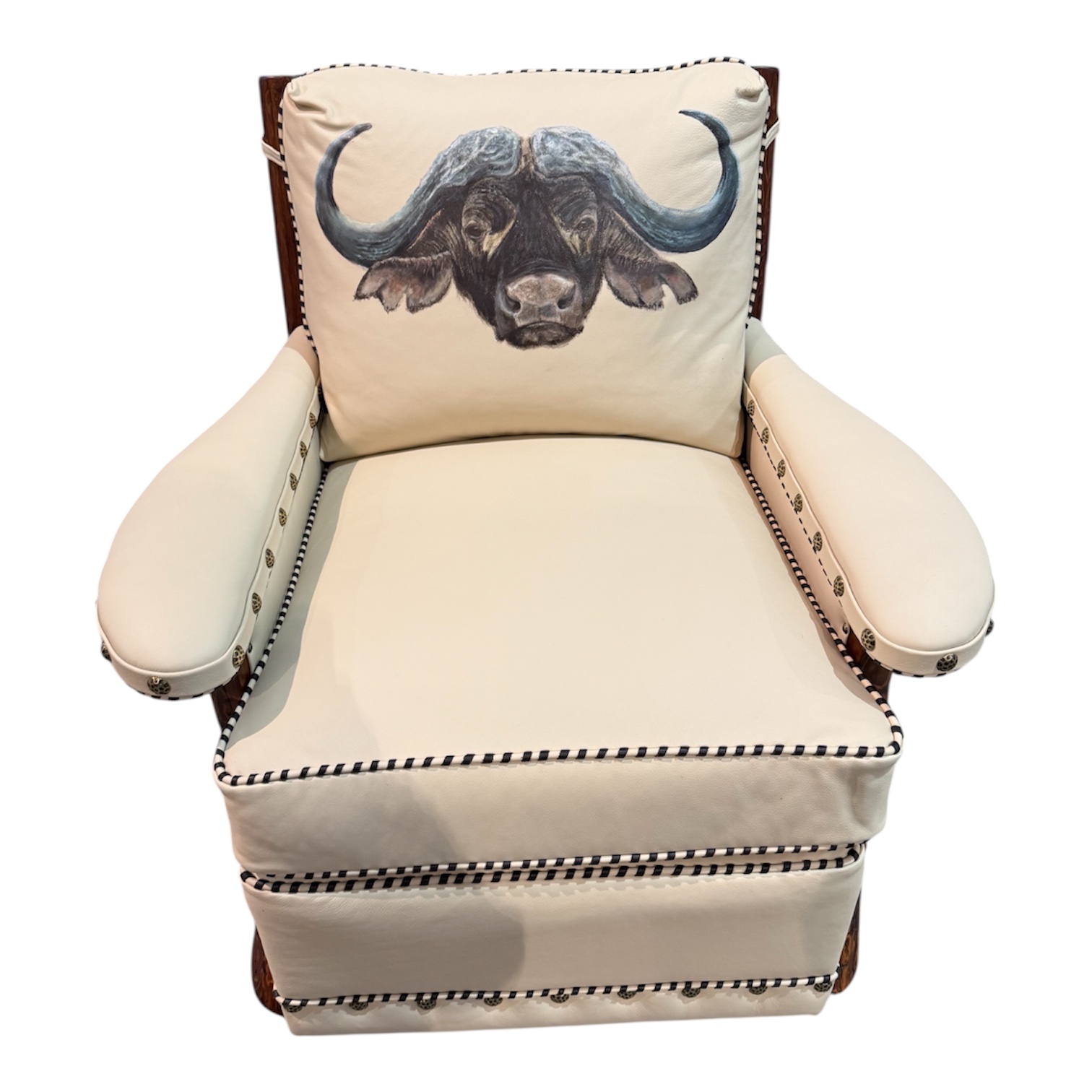 Molesworth Club Chair with Painting - Image 4