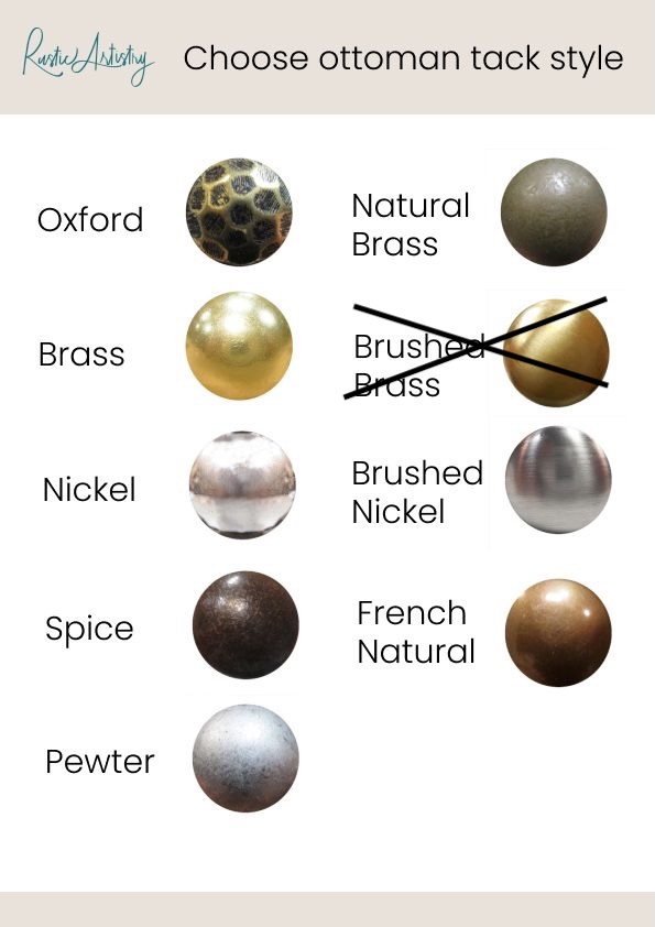 Decorative Tack Color options