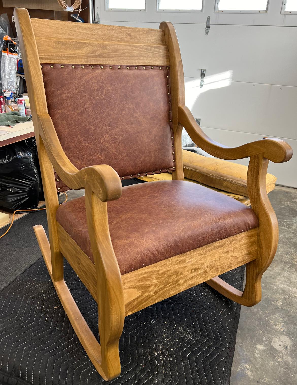 Outlaw Tooled-Leather Rocking Chair - Image 2