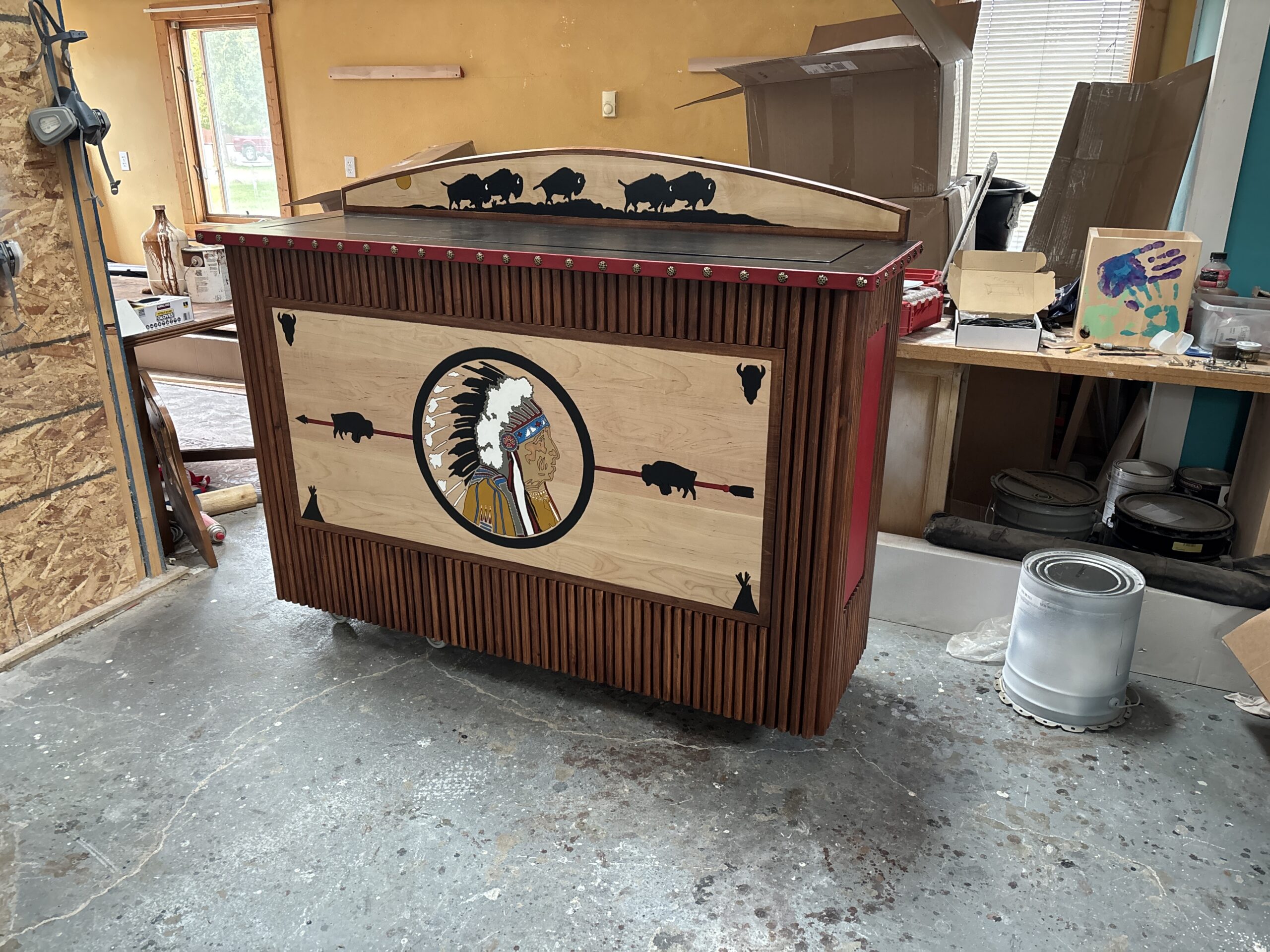 Western Heritage Pop-Up TV Entertainment Center - Image 3